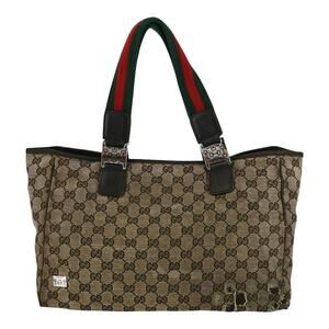 Gucci Vintage GG Supreme Canvas Web Shoulder Bag